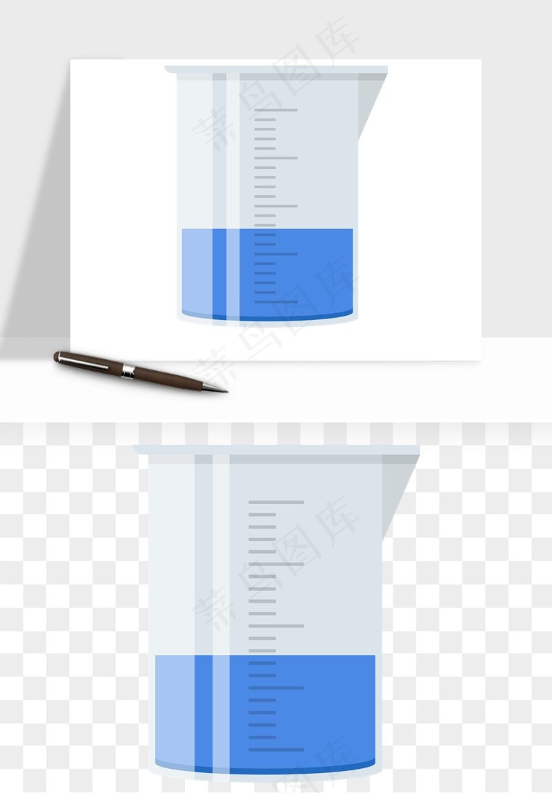 卡通化学实验设备器材png免抠图