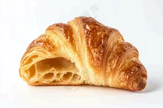 牛角包烘焙面包美食摄影图