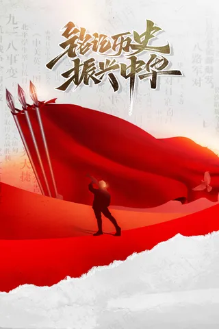 勿忘历史党建活动宣传海报