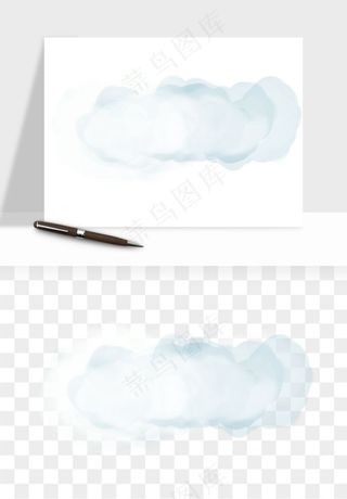 卡通云朵多云天气png免抠