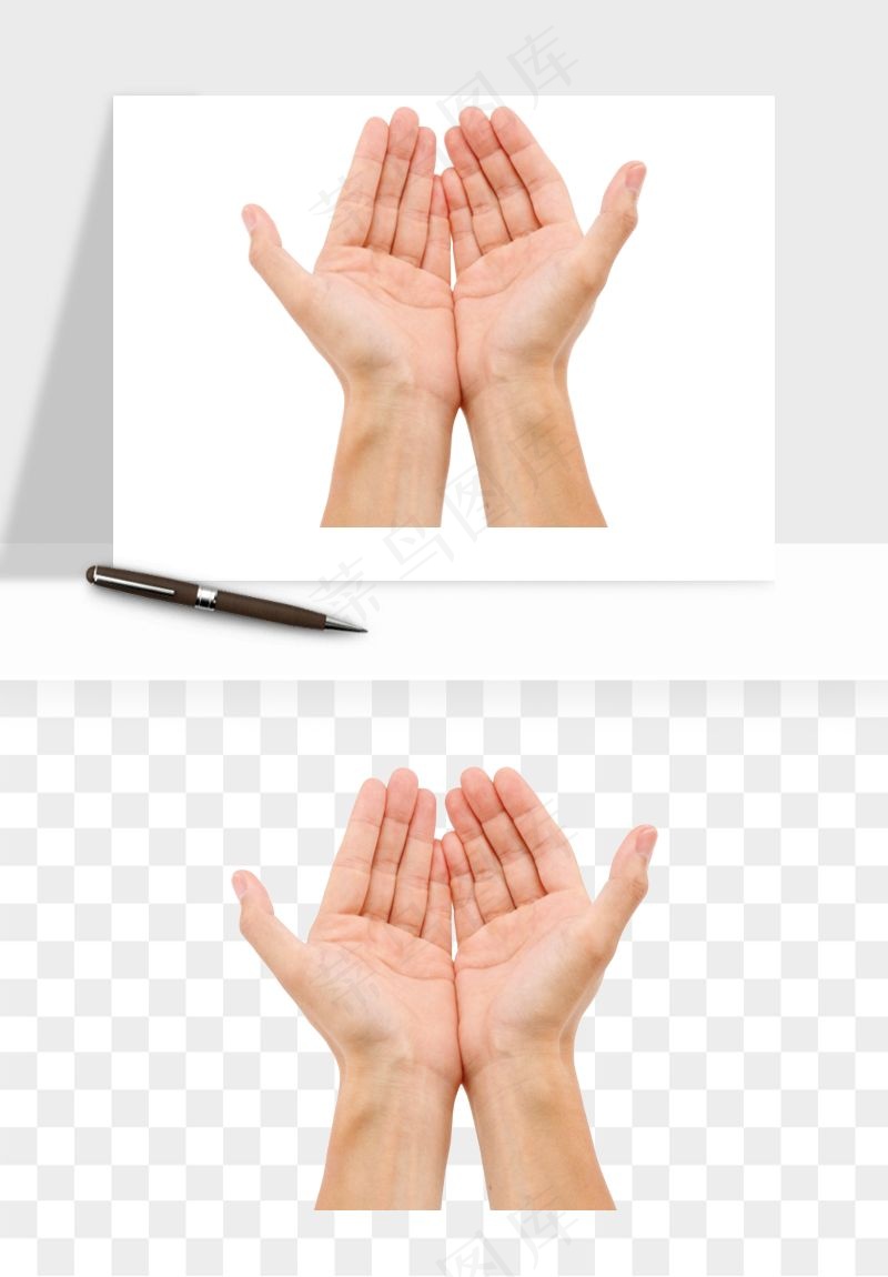 手势手部动作手指png免抠