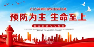 消防宣传月2023年消防安全海报