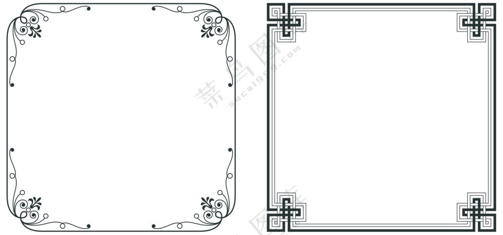 欧式花纹边框 (1)