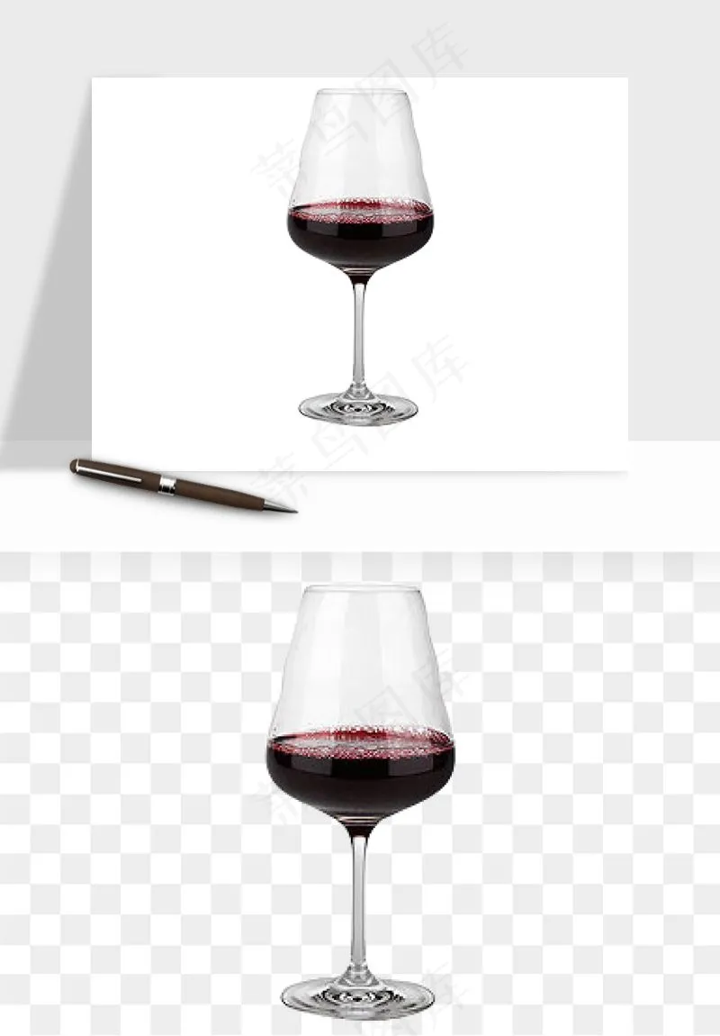 红酒玻璃酒杯png免抠