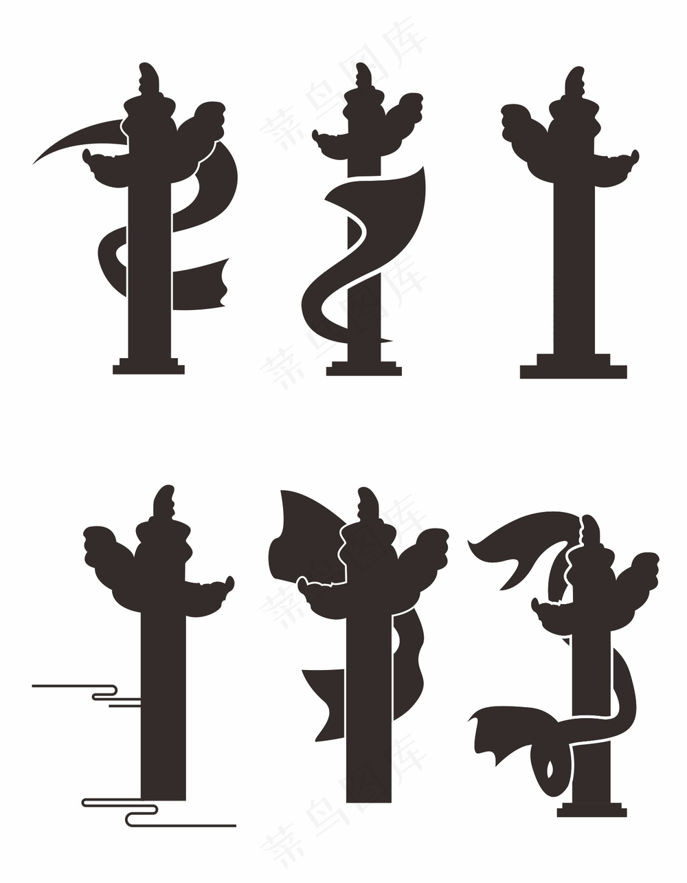 华表矢量图素材