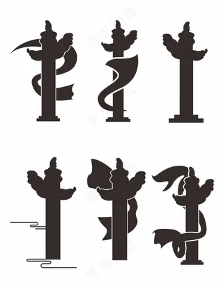 华表矢量图素材