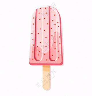 夏日冰棍冰淇淋卡通插画免抠