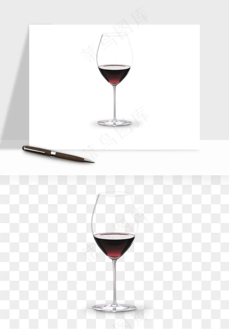 红酒玻璃酒杯png免抠