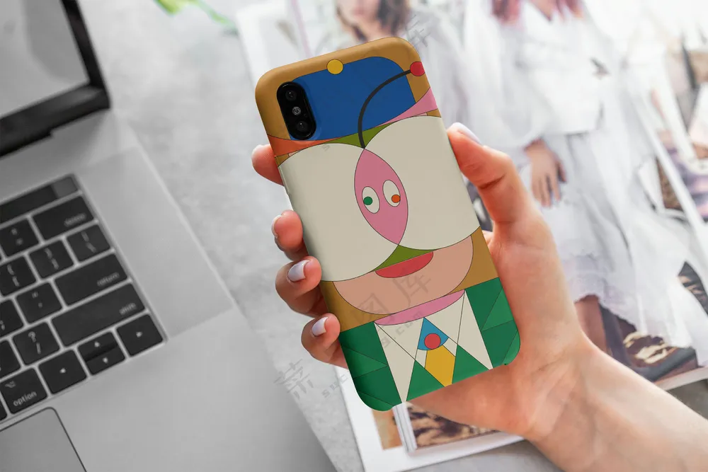 iPhoneX文创手机壳样机手机壳印花贴图样机-4