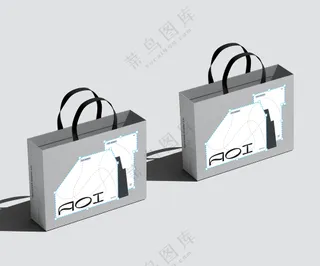 手提袋纸袋vi文创样机-13