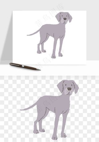 手绘狗狗宠物png免抠
