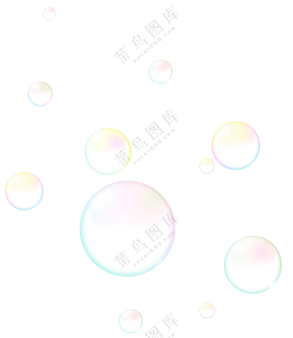 泡泡素材 泡泡  彩色泡泡