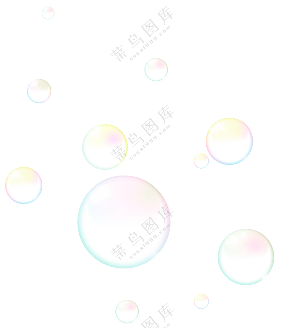 泡泡素材 泡泡  彩色泡泡