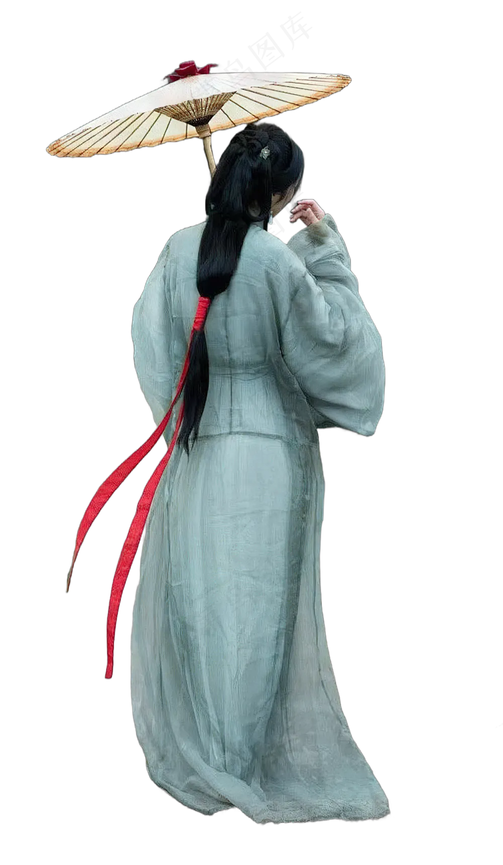 png免抠雨伞古装人物