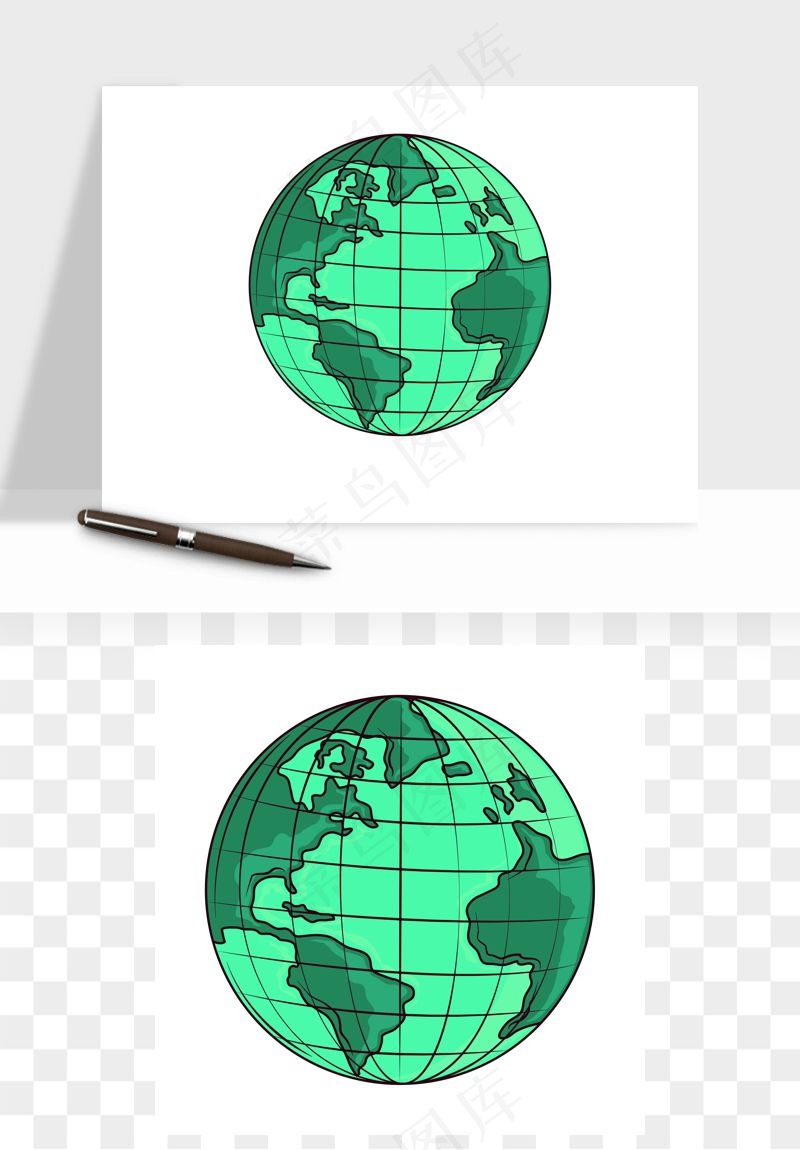 科技地球点线矢量png免抠