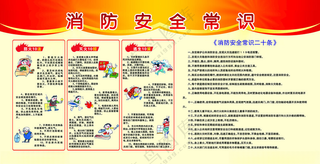 消防安全展板设计广告设计