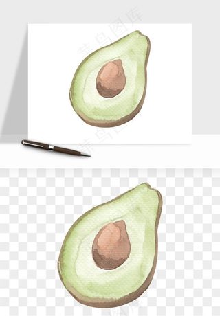牛油果水果png免抠