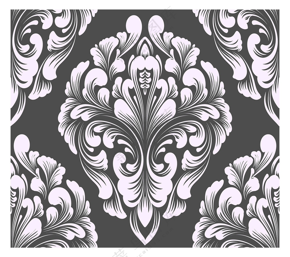 复古锦缎元素图案背景