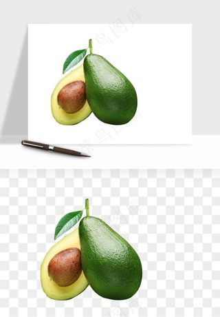 牛油果水果png免抠