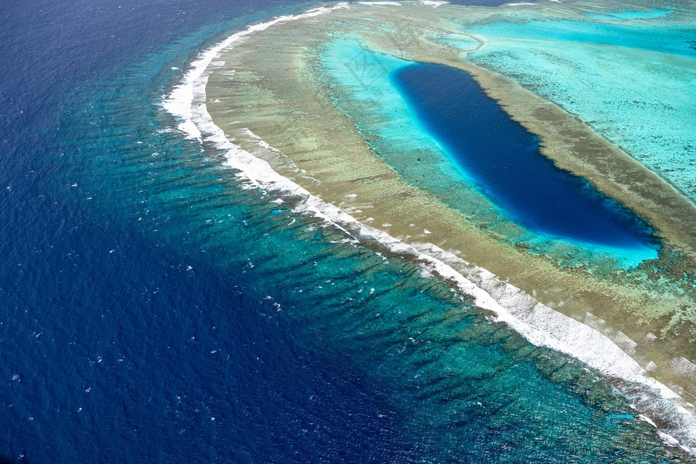 海岸线鸟瞰图