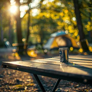 露营桌背景--产品展示渲染背景图