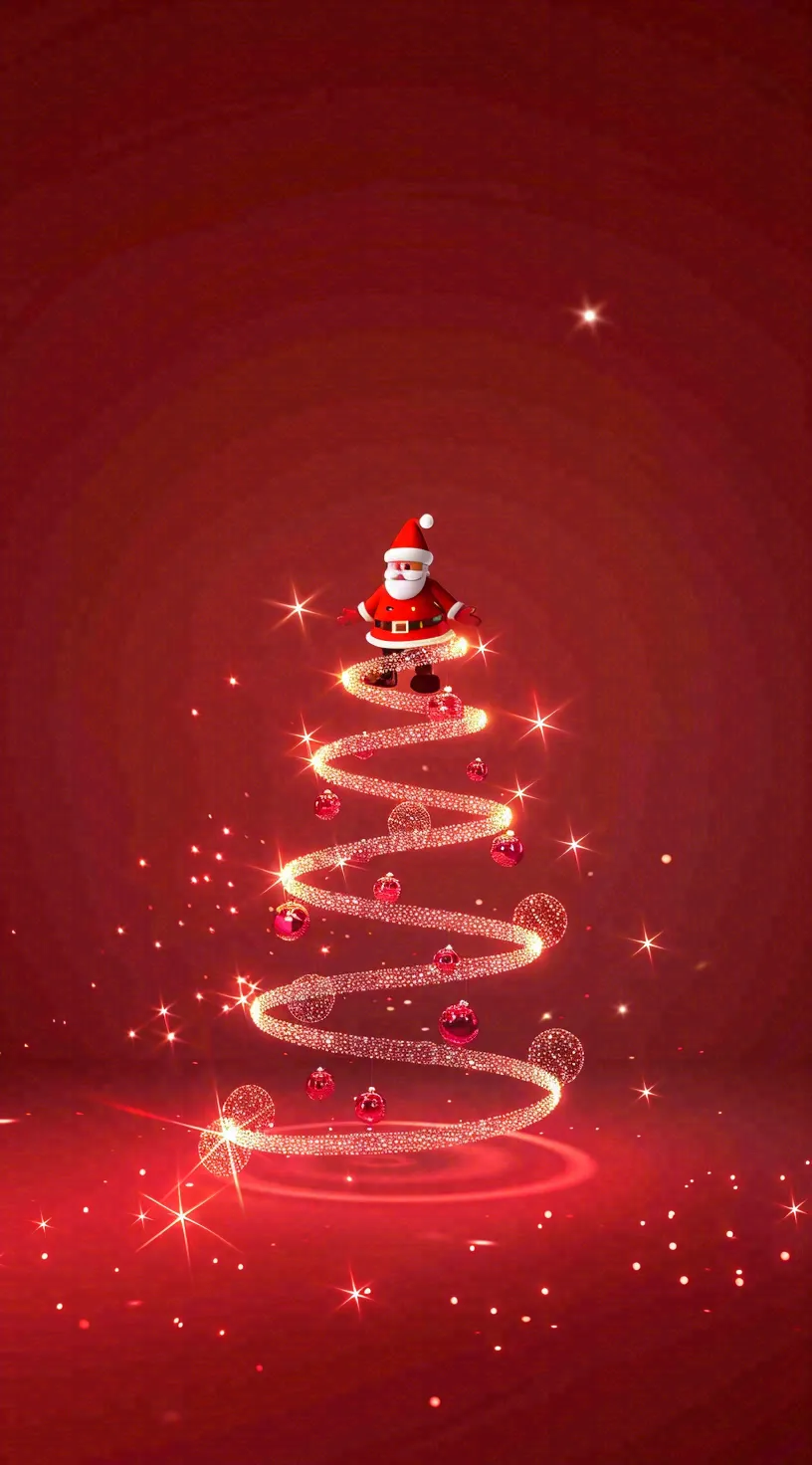 圣诞节卡通插画背景