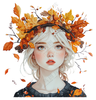 秋天女孩头像2