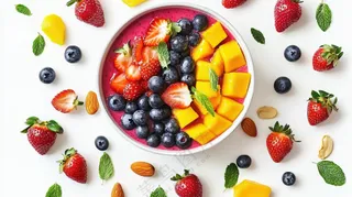 水果沙拉美食美味果盘新鲜摄影果肉