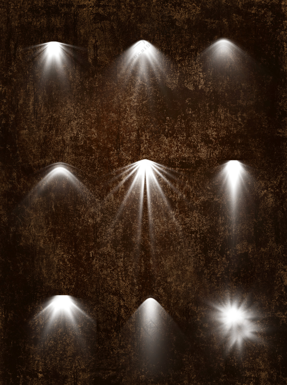 舞台聚光灯斑驳墙面复古效果背景图