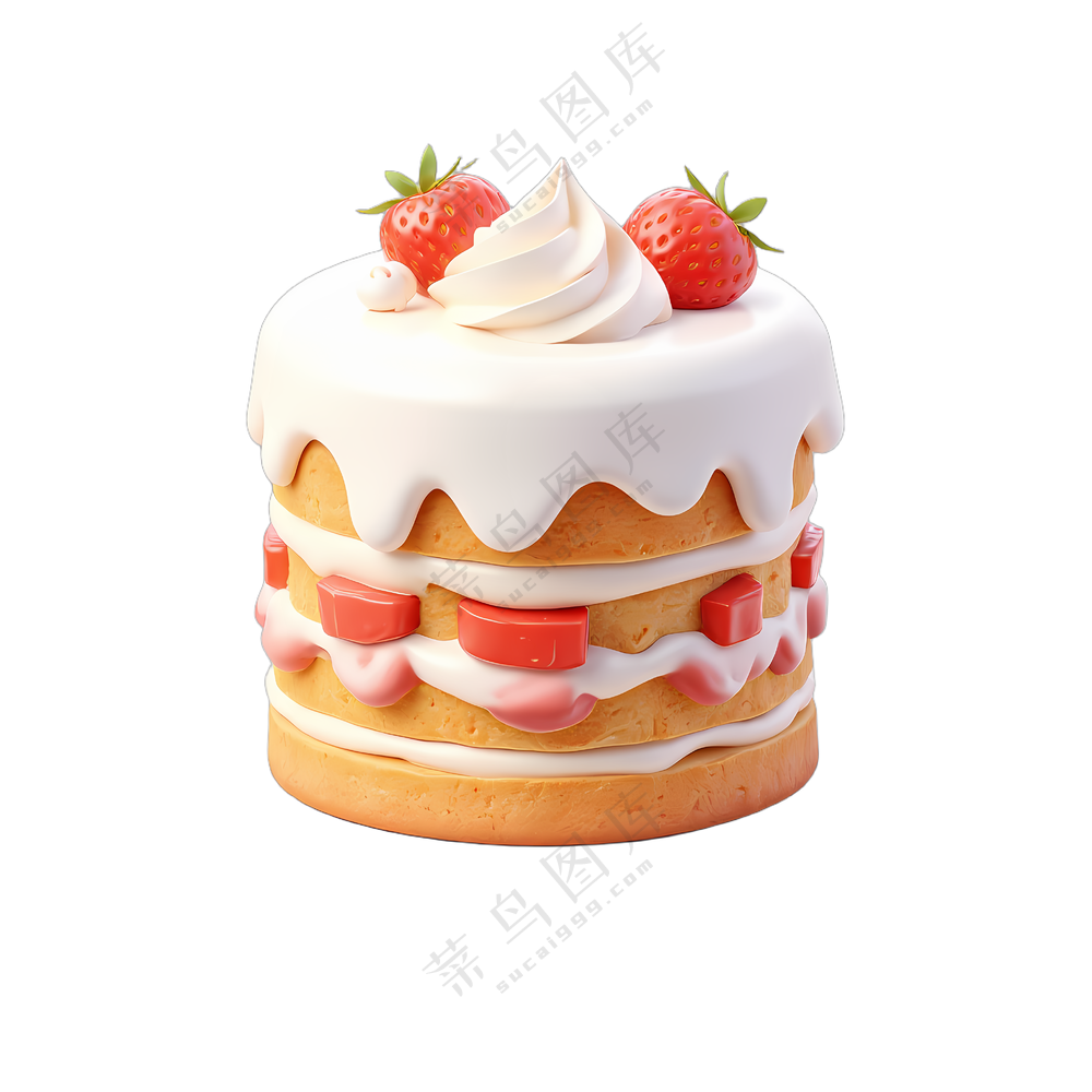 草莓奶油千层蛋糕
