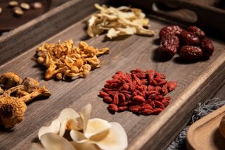 中药枸杞食材背景素材