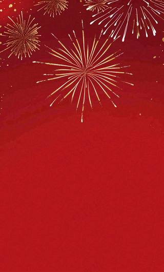 新年红色背景燃放烟花喜庆庆祝元旦背景