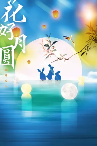 中秋节节日传统活动海报