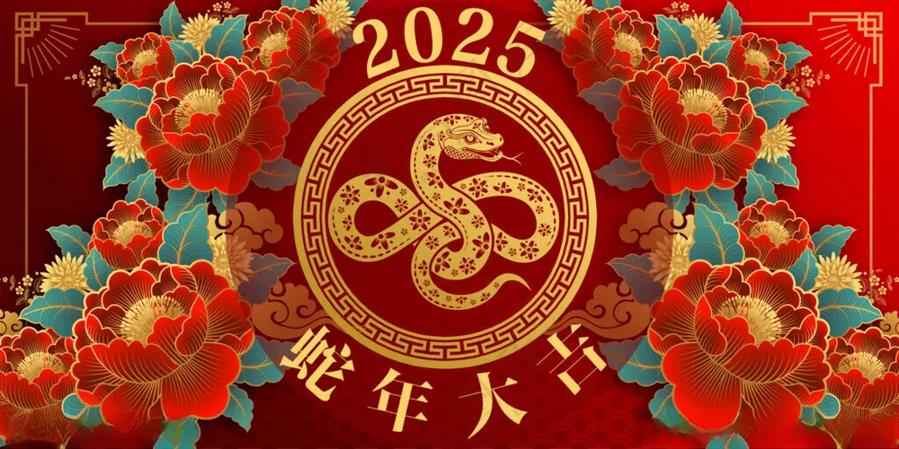 2025蛇年海报蛇年大吉299DPI