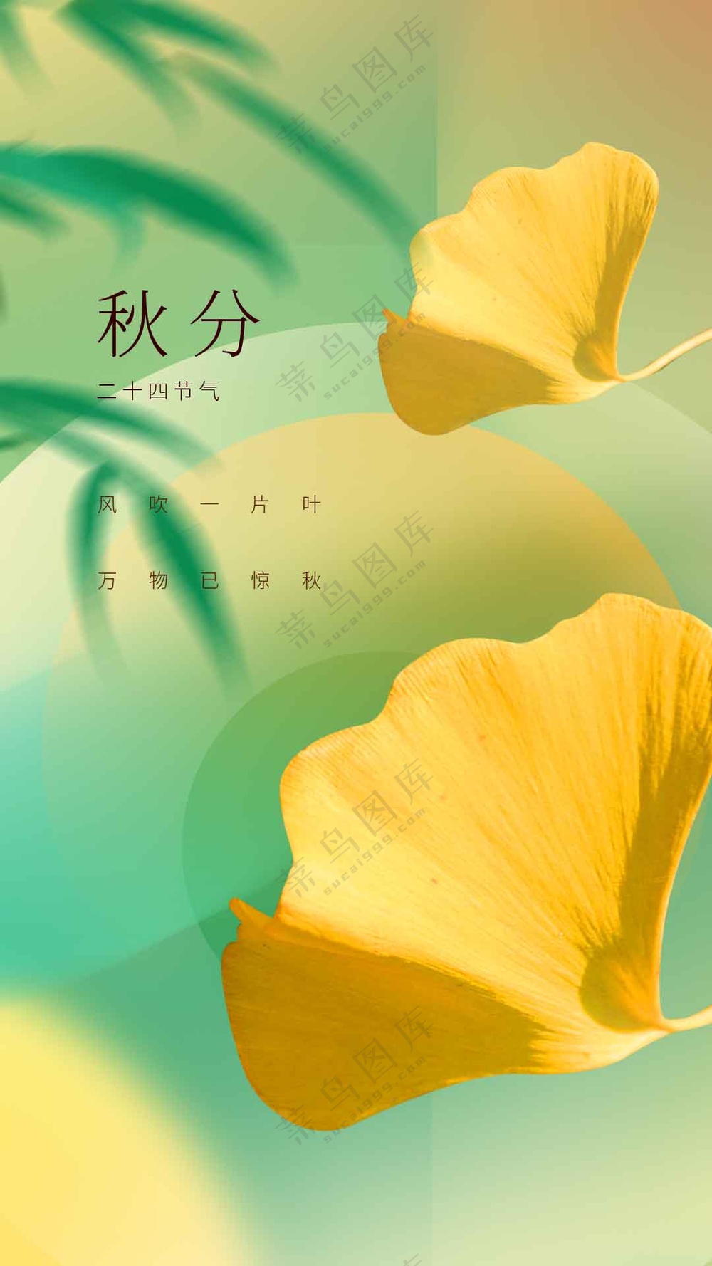 秋分节气传统海报