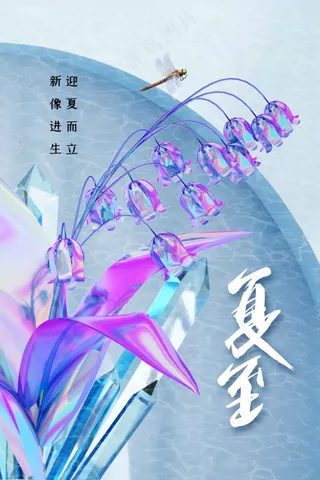 夏至节气传统活动海报