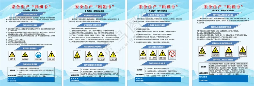 安全生产四知卡