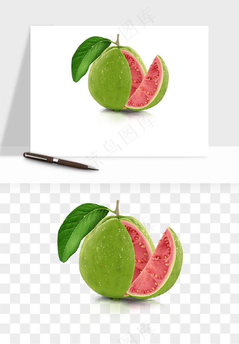 番石榴芭乐水果png免抠