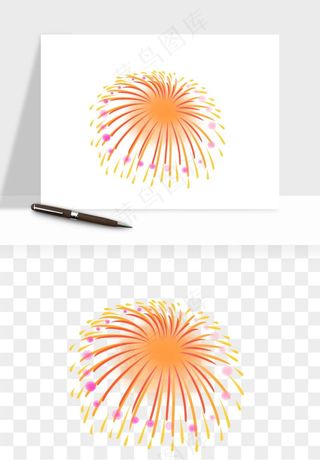 卡通烟花烟火礼花png免抠