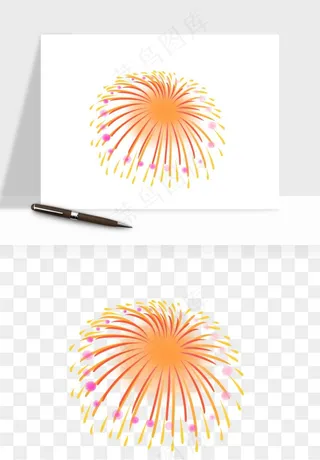 卡通烟花烟火礼花png免抠