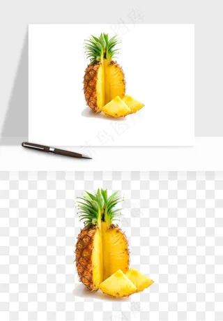 菠萝水果png免抠
