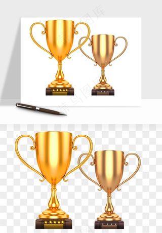 荣誉奖杯冠军金奖png免抠