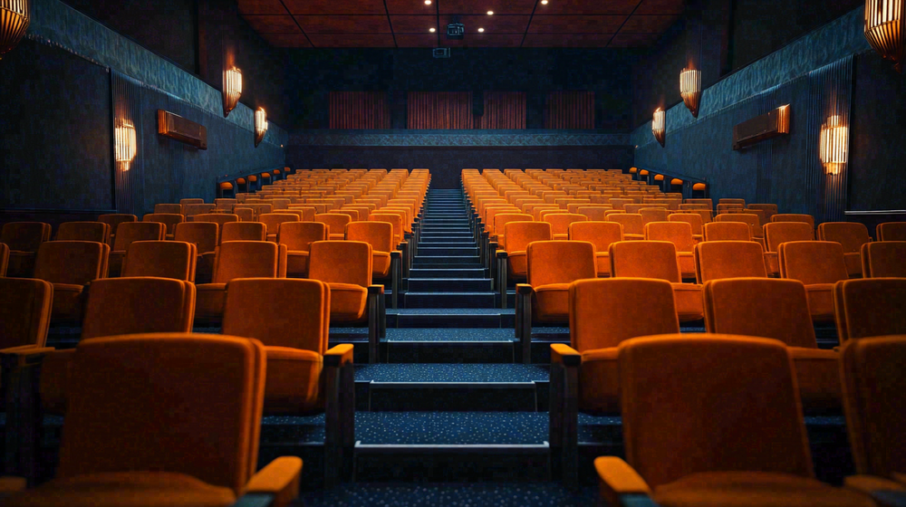 豪华电影院观影厅场景摄影图