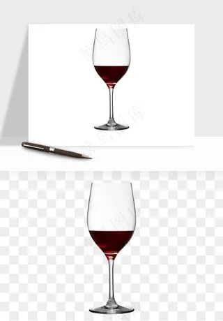 红酒玻璃酒杯png免抠