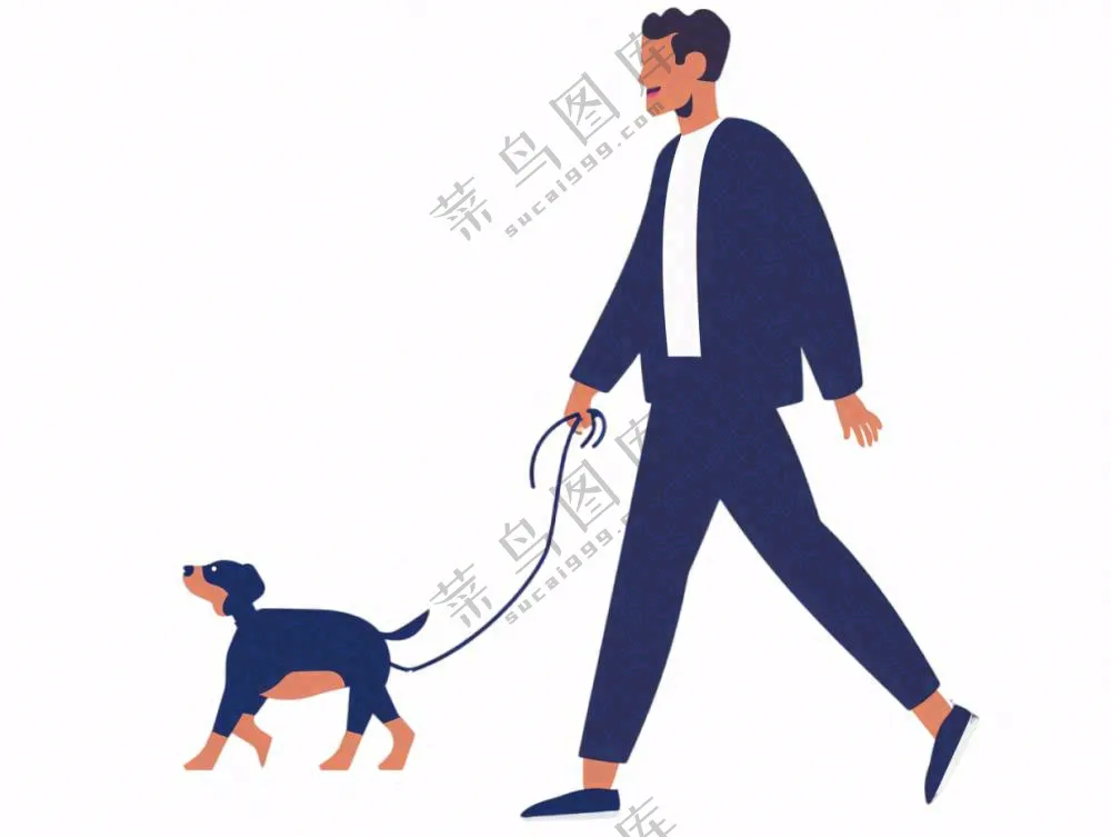 宠物文明养狗遛狗免抠