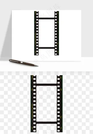 电影黑胶胶片元素png免抠