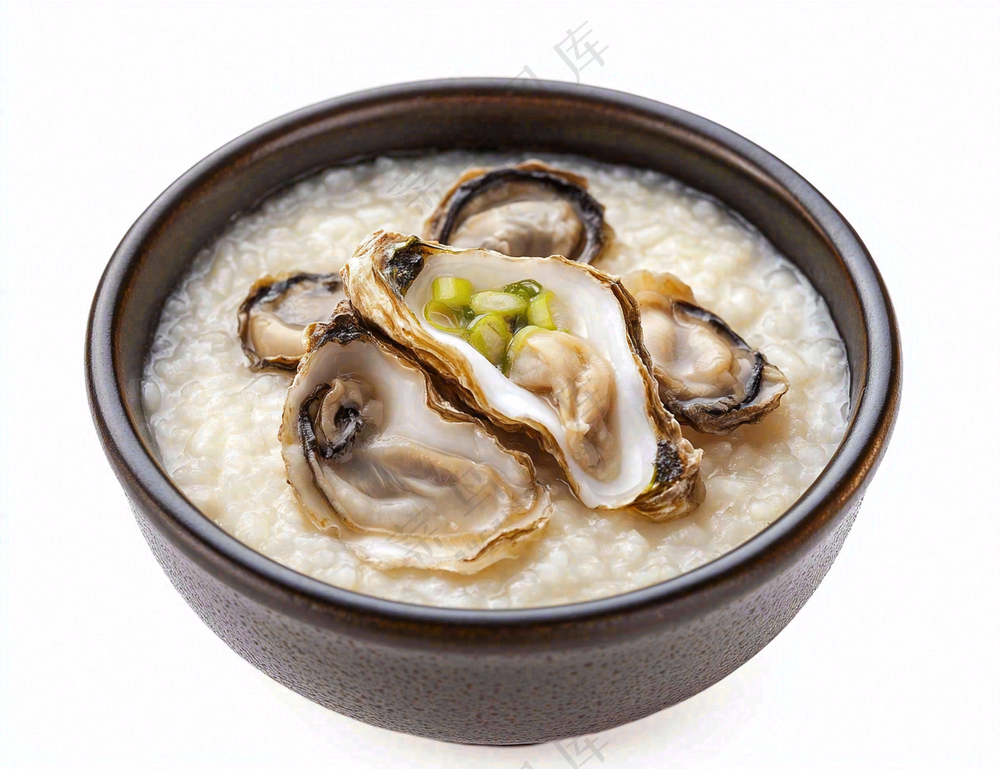 海鲜粥生活扇贝美食摄影图免抠