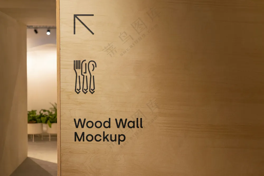 奶茶餐厅门头logo商场寻路墙导视vi样机