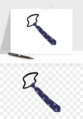 卡通领带png免抠