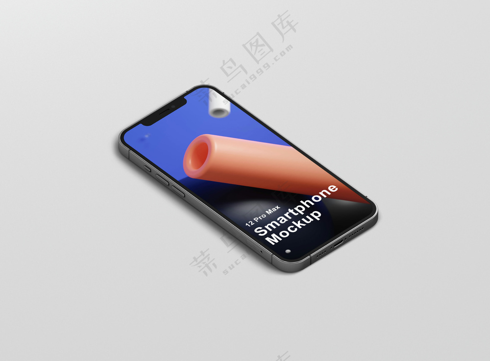 2多角度iphone12苹果手机样机多媒体UI界面APP作品展示模板